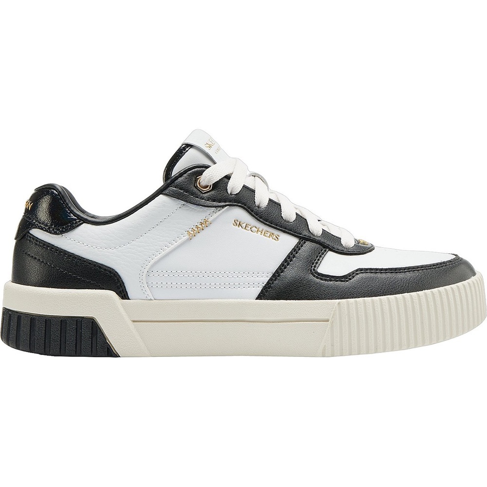 Skechers Women’s Court Classic Jade Black and White Casual Sneakers size 9 NWOT